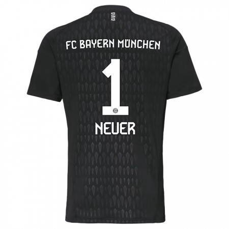 Levné FC Bayern Mnichov Manuel Neuer 1 Brankářské Domácí Fotbalové dresy 2023-24 Krátký Rukáv